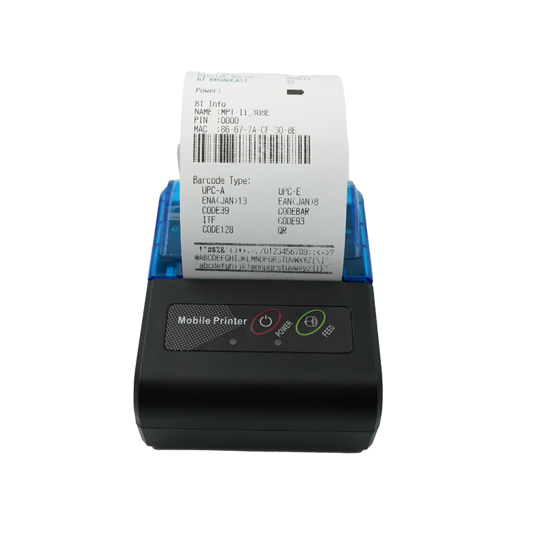 Bluetooth kannettava lämpötulostin
